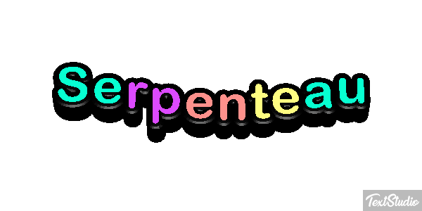 Serpenteau Effet de texte