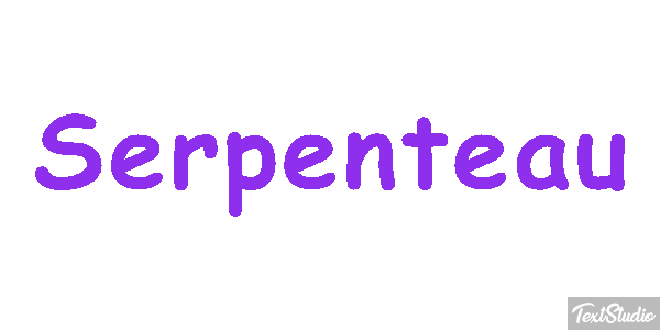 Serpenteau Effet de texte