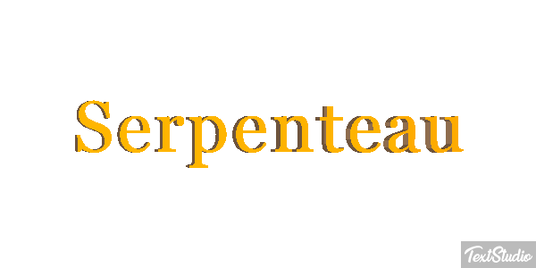 Serpenteau Effet de texte