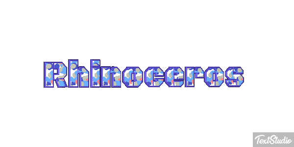 Rhinoceros Text effect