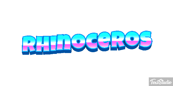 Rhinoceros Text effect
