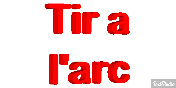 Tir à l'arc Текстовый эффект
