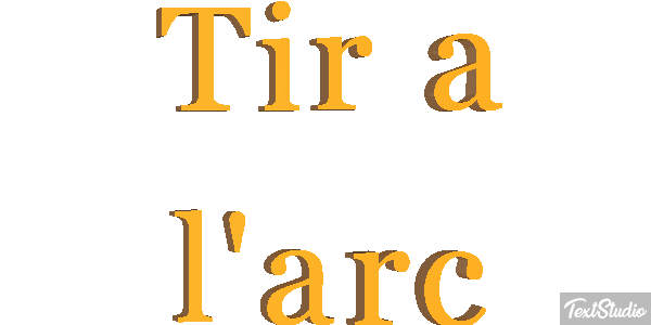 Tir à l'arc Текстовый эффект
