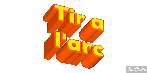 Tir à l'arc Текстовый эффект