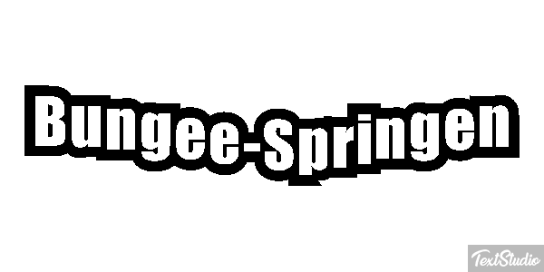 Bungee-Springen Effet de texte