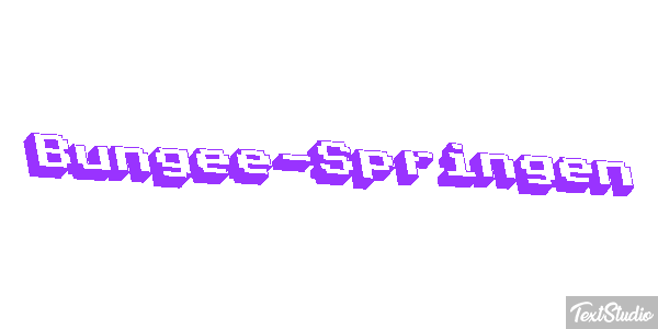 Bungee-Springen Effet de texte
