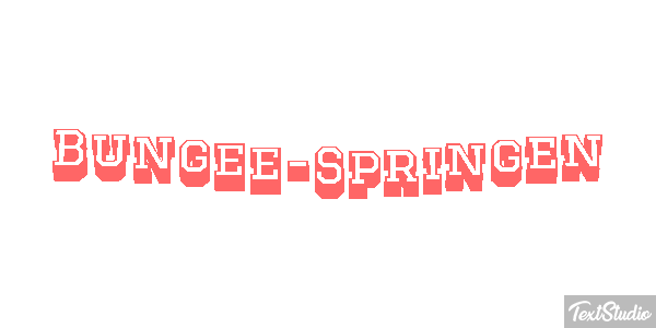 Bungee-Springen Effet de texte