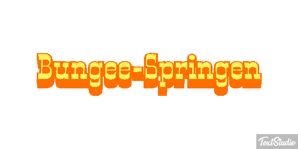 Bungee-Springen Effet de texte