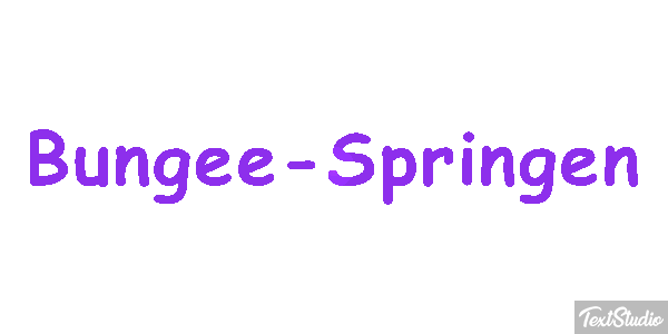 Bungee-Springen Effet de texte