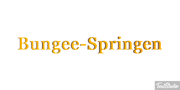 Bungee-Springen Effet de texte