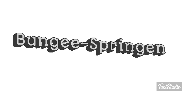 Bungee-Springen Effet de texte