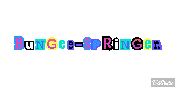 Bungee-Springen Effet de texte