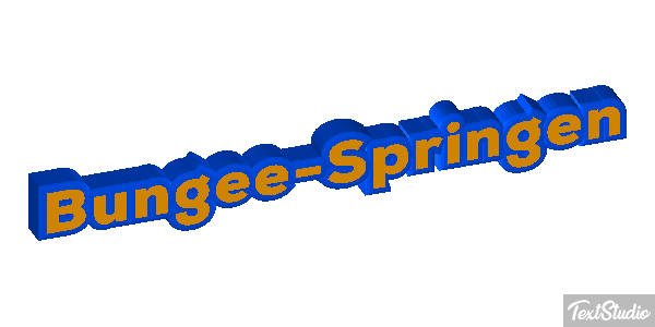 Bungee-Springen Effet de texte