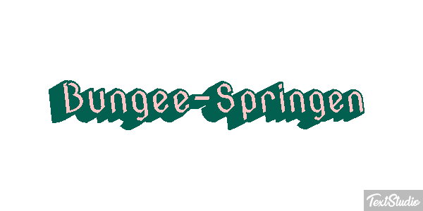 Bungee-Springen Effet de texte