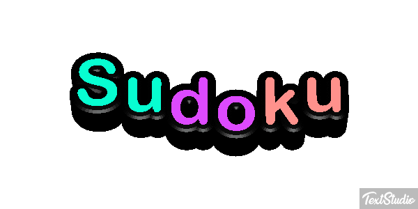 Sudoku Efeito do texto
