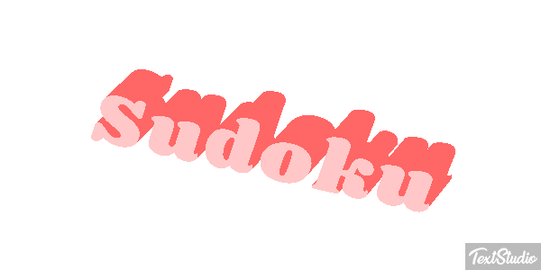 Sudoku Efeito do texto