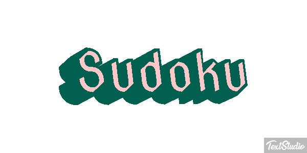 Sudoku Efeito do texto