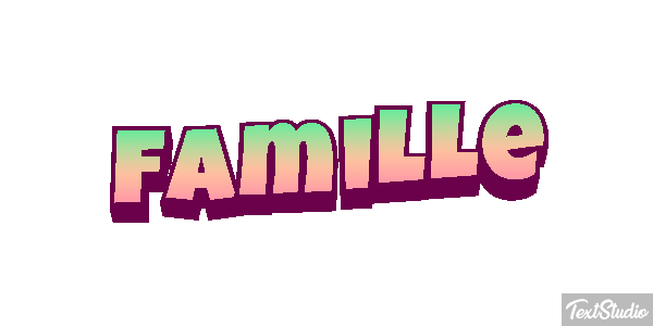 Famille Effet de texte