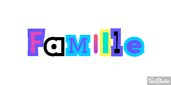 Famille Effet de texte