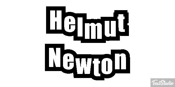 Helmut Newton Efeito do texto