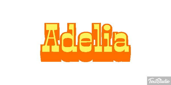 Adelia Text effect