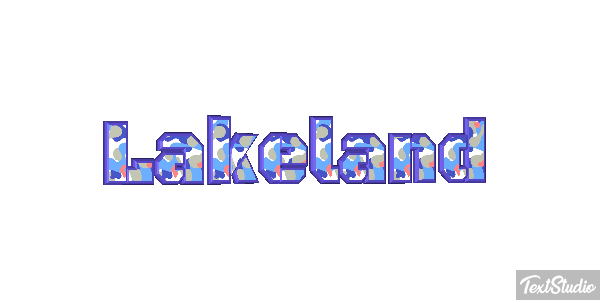 Lakeland Efecto de texto