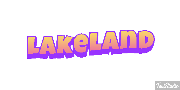 Lakeland Efecto de texto