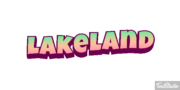 Lakeland Efecto de texto