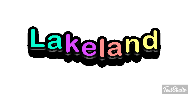 Lakeland Efecto de texto
