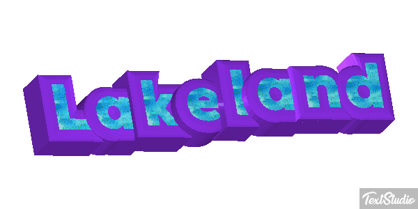 Lakeland Efecto de texto