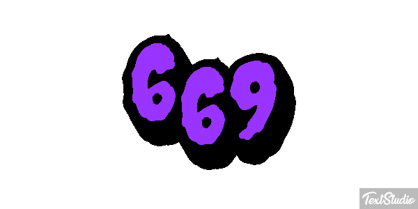 669 Efecto de texto