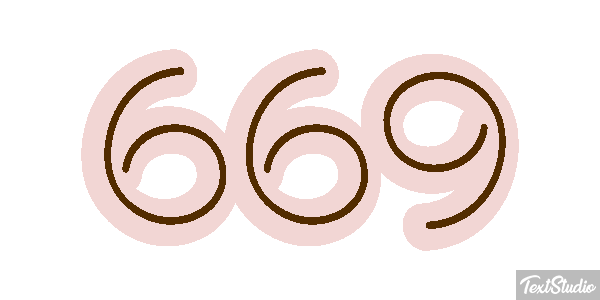 669 Efecto de texto