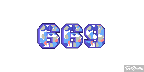 669 Efecto de texto