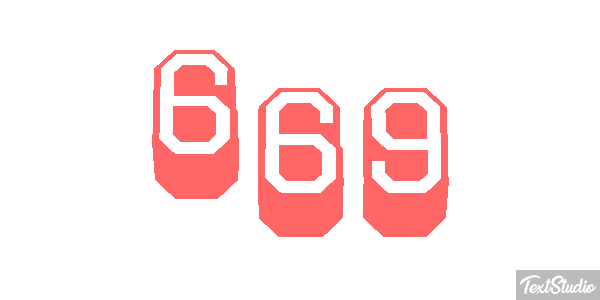 669 Efecto de texto