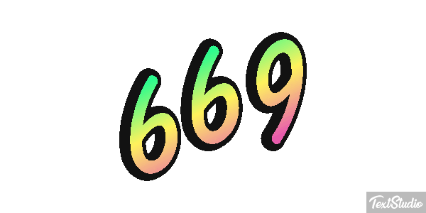 669 Efecto de texto