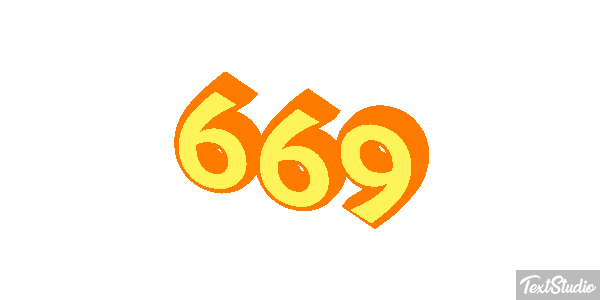 669 Efecto de texto