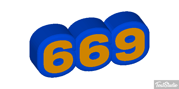 669 Efecto de texto