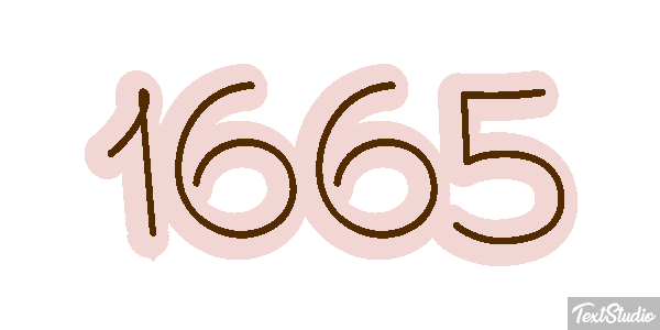 1665 Text effect