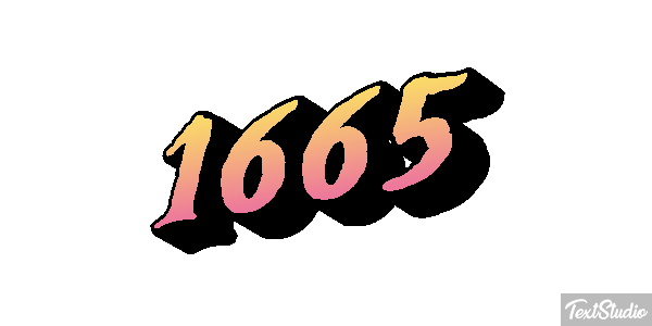 1665 Text effect