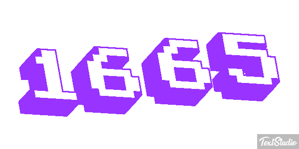 1665 Text effect