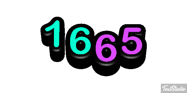 1665 Text effect