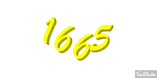 1665 Text effect