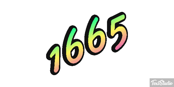 1665 Text effect