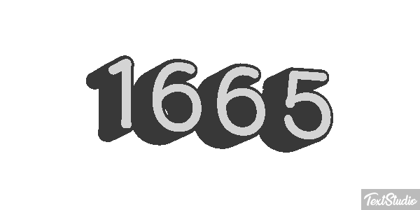 1665 Text effect