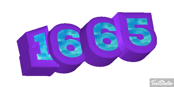 1665 Text effect