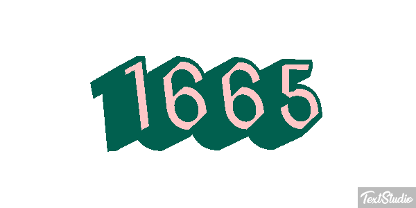 1665 Text effect