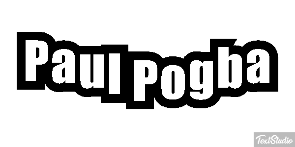 Paul Pogba Text effect