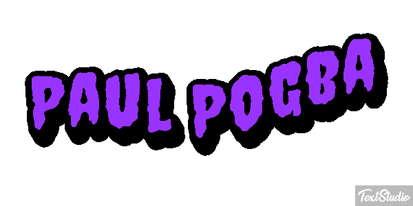 Paul Pogba Text effect