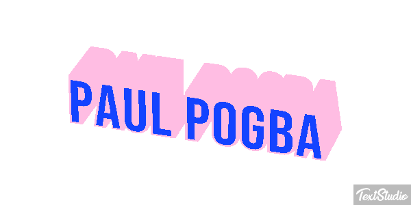 Paul Pogba Text effect