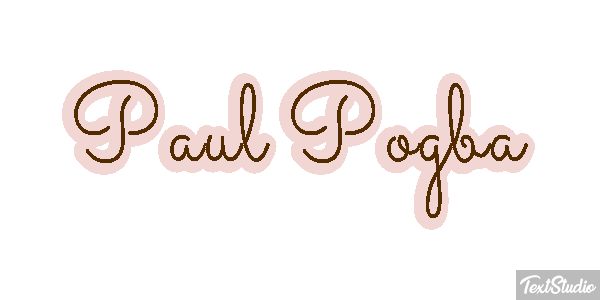 Paul Pogba Text effect
